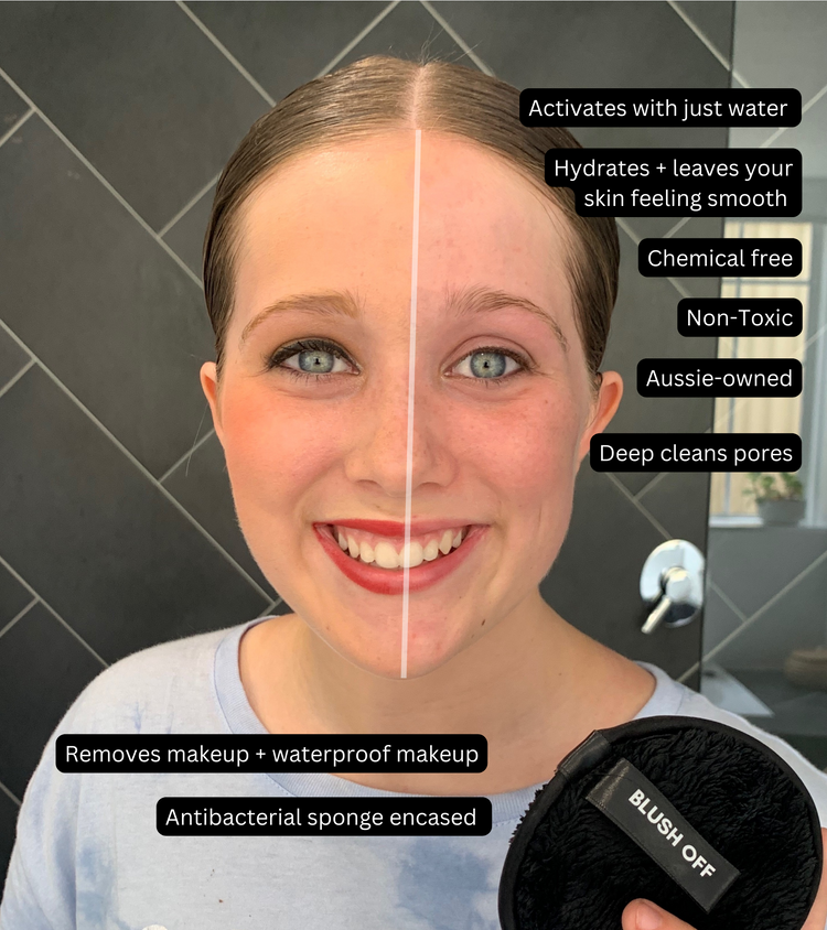 Single Pad - Blush Off - Eco Friendly Makeup Remover - FREE EXPRESS SHIPPING