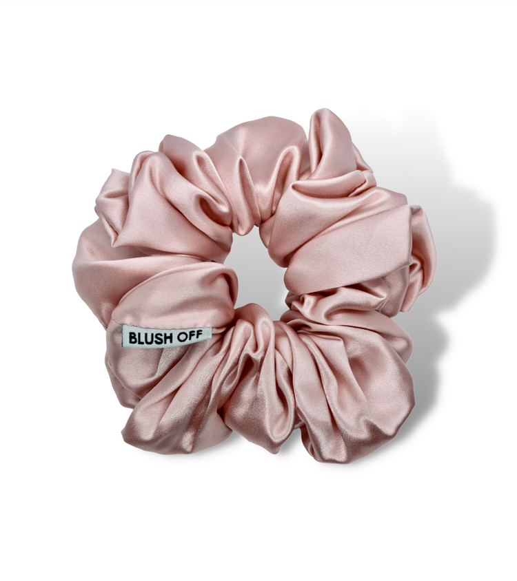 Large Silk Scrunchie - Blush Off - Eco Friendly Makeup Remover - FREE EXPRESS SHIPPING
