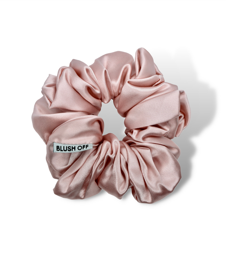 Large Silk Scrunchie - Blush Off - Eco Friendly Makeup Remover - FREE EXPRESS SHIPPING  