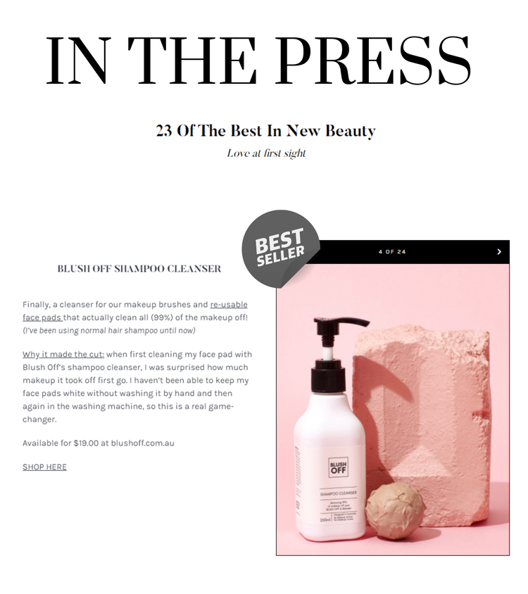Shampoo Cleanser 200ml - Blush Off - Eco Friendly Makeup Remover - FREE EXPRESS SHIPPING