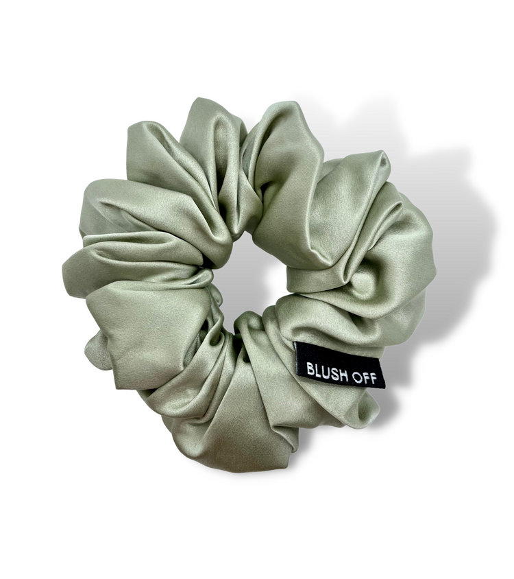 Large Silk Scrunchie - Blush Off - Eco Friendly Makeup Remover - FREE EXPRESS SHIPPING  